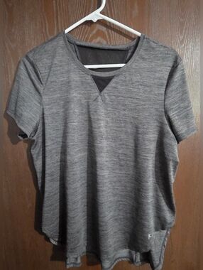 Danskin Heather Gray Short Sleeve Active Tee